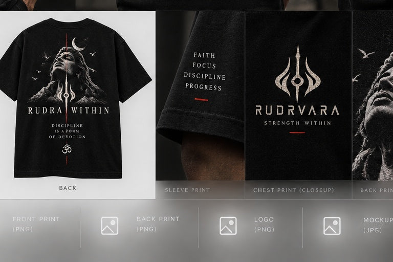 RUDRA WITHIN Oversized Tee | Rudrvara